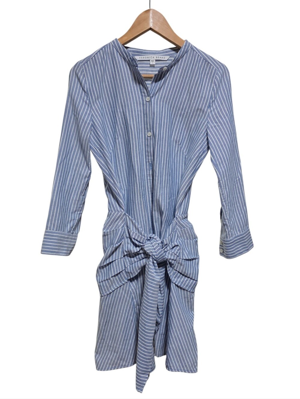 Veronica Beard Roanoke Striped Shirt Dress Size 2